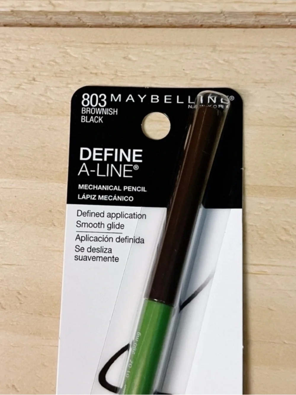 Maybelline 2 Define A-Line Mechanical Eyeliner Pencils Brownish Black #803